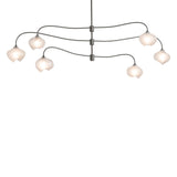 Hubbardton Forge 2021 Natural Iron Frosted Glass (FD) Multi Ume 6-Light Large Pendant