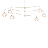 Hubbardton Forge 2021 Soft Gold Frosted Glass (FD) Multi Ume 6-Light Large Pendant