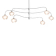 Hubbardton Forge 2021 Sterling Frosted Glass (FD) Multi Ume 6-Light Large Pendant