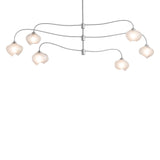 Hubbardton Forge 2021 Sterling Frosted Glass (FD) Multi Ume 6-Light Large Pendant