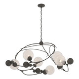 Hubbardton Forge 2021 Dark Smoke Opaline Glass (WF) Sprig Circular Pendant