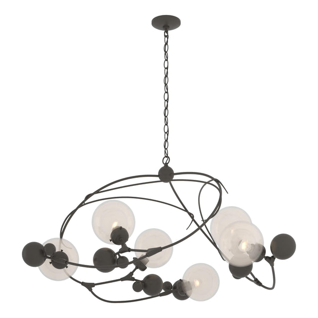 Hubbardton Forge 2021 Dark Smoke Opaline Glass (WF) Sprig Circular Pendant