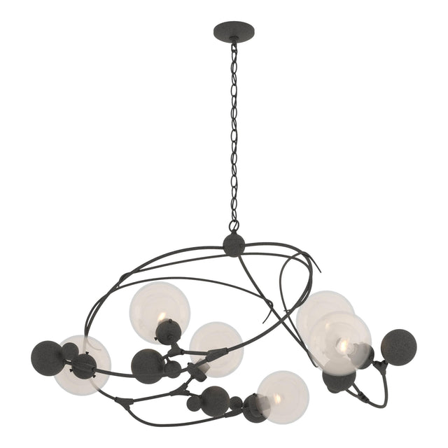 Hubbardton Forge 2021 Natural Iron Opaline Glass (WF) Sprig Circular Pendant