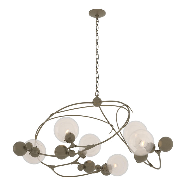 Hubbardton Forge 2021 Soft Gold Opaline Glass (WF) Sprig Circular Pendant