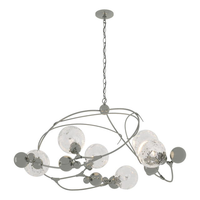 Hubbardton Forge 2021 Sterling Water Glass (LL) Sprig Circular Pendant