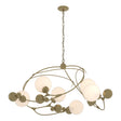 Hubbardton Forge 2021 Modern Brass Opal Glass (GG) Sprig Circular Pendant