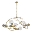 Hubbardton Forge 2021 Modern Brass Water Glass (LL) Sprig Circular Pendant