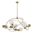 Hubbardton Forge 2021 Modern Brass Opaline Glass (WF) Sprig Circular Pendant
