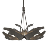 Hubbardton Forge 2012 Dark Smoke Clear Glass with Frosted Diffuser (YE) Multi Corona Pendant