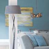 Hubbardton Forge 2012 Dark Smoke Clear Glass with Frosted Diffuser (YE) Multi Corona Pendant