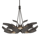 Hubbardton Forge 2012 Oil Rubbed Bronze Clear Glass with Frosted Diffuser (YE) Multi Corona Pendant