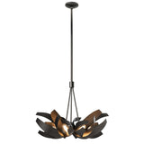 Hubbardton Forge 2012 Oil Rubbed Bronze Clear Glass with Frosted Diffuser (YE) Multi Corona Pendant