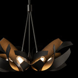 Hubbardton Forge 2012 Oil Rubbed Bronze Clear Glass with Frosted Diffuser (YE) Multi Corona Pendant