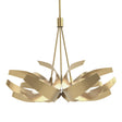 Hubbardton Forge 2012 Modern Brass Clear Glass with Frosted Diffuser (YE) Multi Corona Pendant