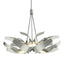 Hubbardton Forge 2012 Sterling Clear Glass with Frosted Diffuser (YE) Multi Corona Pendant