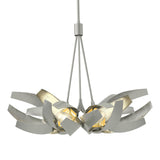 Hubbardton Forge 2020 Sterling Brass Clear Glass with Frosted Diffuser (YE) Multi Corona Brass Accent Pendant
