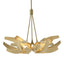 Hubbardton Forge 2020 Modern Brass Brass Clear Glass with Frosted Diffuser (YE) Multi Corona Brass Accent Pendant