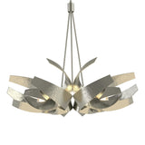 Hubbardton Forge 2014 Sterling Clear Glass with Frosted Diffuser (YE) Multi Corona Large Pendant