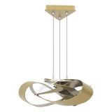 Hubbardton Forge 2015 Modern Brass Standard Flux LED Pendant