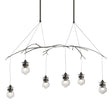 Hubbardton Forge 2018 Dark Smoke Clear Glass (ZM) Long Kiwi Pendant