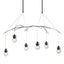 Hubbardton Forge 2018 Black Clear Glass (ZM) Short Kiwi Pendant
