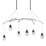 Hubbardton Forge 2018 Natural Iron Clear Glass (ZM) Short Kiwi Pendant