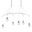 Hubbardton Forge 2018 Vintage Platinum Clear Glass (ZM) Short Kiwi Pendant