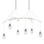 Hubbardton Forge 2018 Sterling Clear Glass (ZM) Short Kiwi Pendant