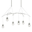 Hubbardton Forge 2018 Sterling Clear Glass (ZM) Standard Kiwi Pendant