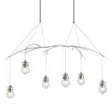 Hubbardton Forge 2018 Sterling Clear Glass (ZM) Standard Kiwi Pendant