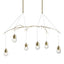 Hubbardton Forge 2018 Modern Brass Clear Glass (ZM) Standard Kiwi Pendant