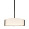 Hubbardton Forge 2009 Natural Iron Opal Glass (GG) Multi Impressions Pendant