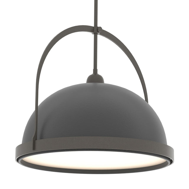 Hubbardton Forge 2020 Dark Smoke Black Multi Atlas Large Pendant