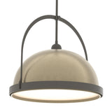 Hubbardton Forge 2020 Dark Smoke Soft Gold Multi Atlas Large Pendant