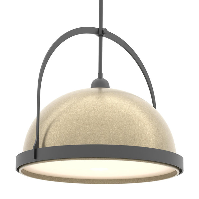 Hubbardton Forge 2020 Black Soft Gold Multi Atlas Large Pendant