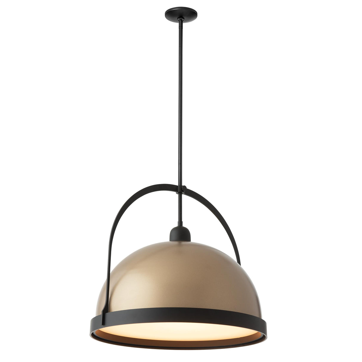 Hubbardton Forge 2020 Black Soft Gold Multi Atlas Large Pendant