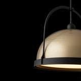 Hubbardton Forge 2020 Black Soft Gold Multi Atlas Large Pendant