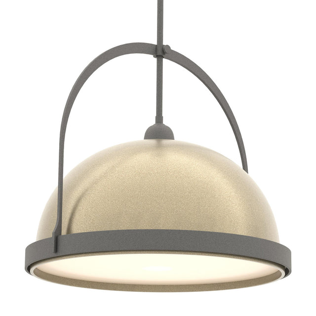 Hubbardton Forge 2020 Natural Iron Soft Gold Multi Atlas Large Pendant