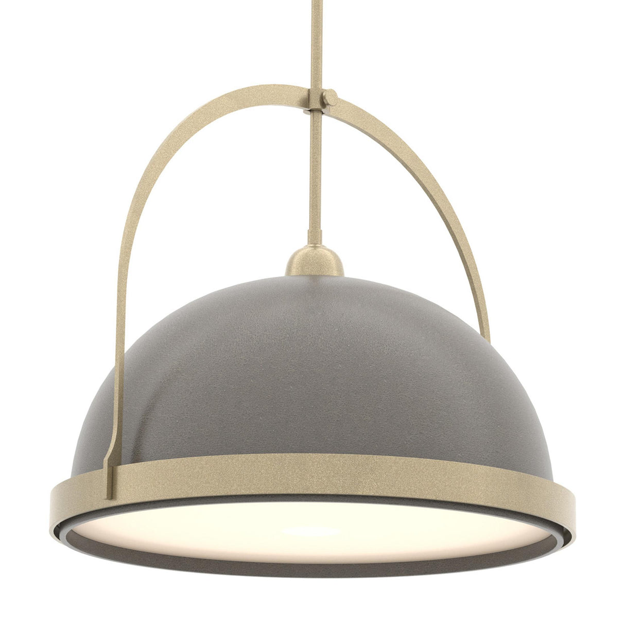Hubbardton Forge 2020 Soft Gold Dark Smoke Multi Atlas Large Pendant
