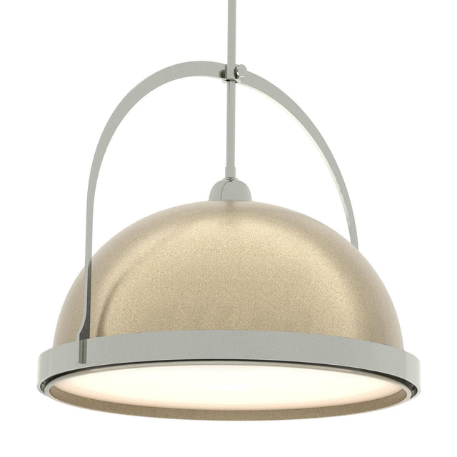 Hubbardton Forge 2020 Sterling Soft Gold Multi Atlas Large Pendant