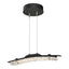 Hubbardton Forge 2023 Black Clear Glass (ZM) Standard Glissade LED Pendant