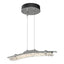 Hubbardton Forge 2023 Vintage Platinum Clear Glass (ZM) Standard Glissade LED Pendant