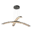 Hubbardton Forge 2023 Dark Smoke Clear Glass (ZM) Standard Glissade Double Large LED Pendant