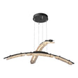 Hubbardton Forge 2023 Black Clear Glass (ZM) Standard Glissade Double Large LED Pendant