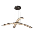 Hubbardton Forge 2023 Oil Rubbed Bronze Clear Glass (ZM) Standard Glissade Double Large LED Pendant