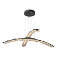 Hubbardton Forge 2023 Ink Clear Glass (ZM) Standard Glissade Double Large LED Pendant