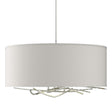 Hubbardton Forge 2012 Sterling Flax Shade (SE) Multi Brindille Drum Shade Pendant