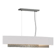 Hubbardton Forge 2014 Vintage Platinum Flax Shade (SE) Standard Oceanus Pendant