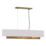 Hubbardton Forge 2014 Modern Brass Flax Shade (SE) Standard Oceanus Pendant