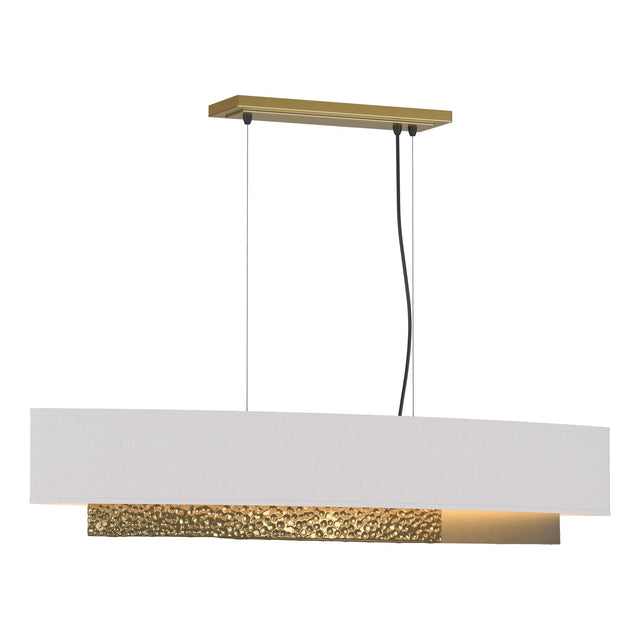 Hubbardton Forge 2014 Modern Brass Flax Shade (SE) Standard Oceanus Pendant